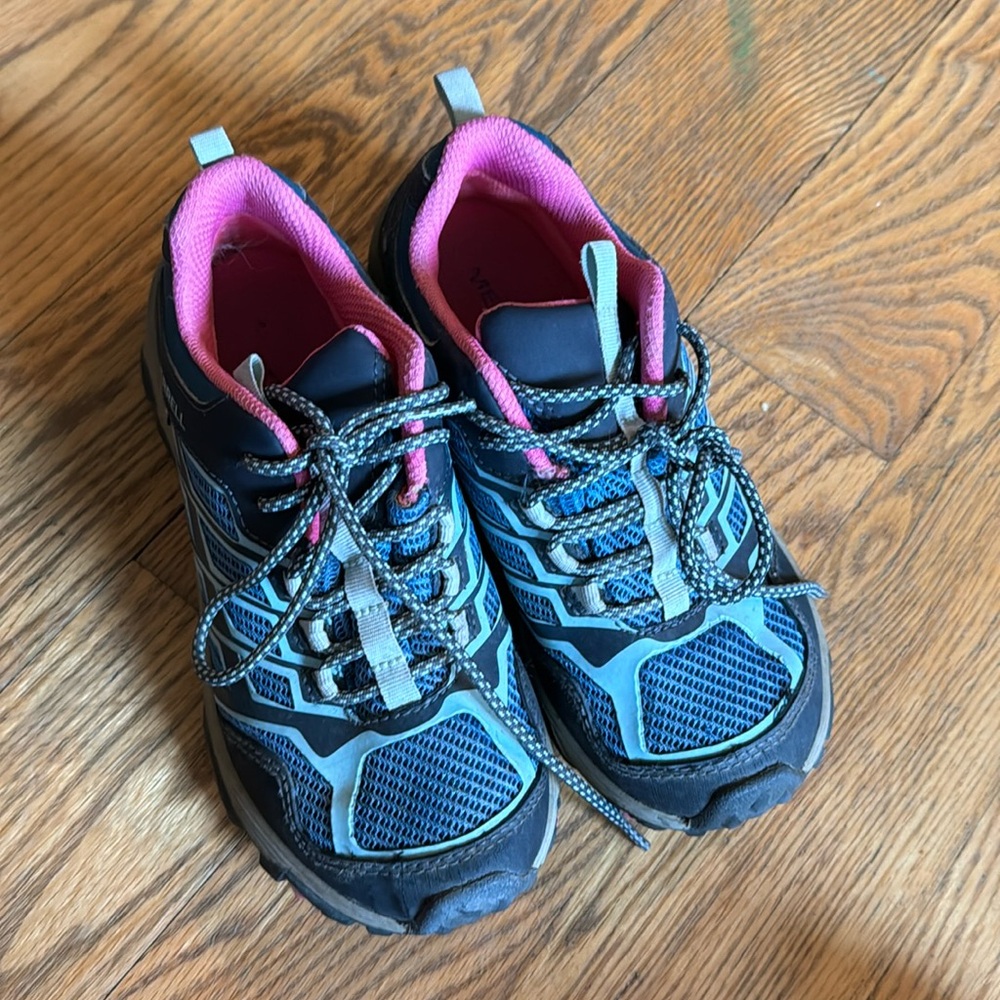 Merrell Kids Blue and Pink Trail Sneakers